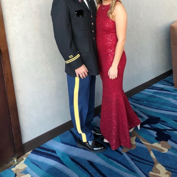 Red Sequin Dress (Saved by the Dress) - Picture 2 of 2